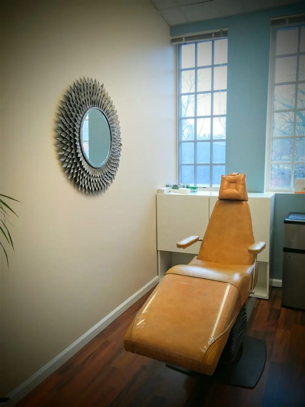 A treatment room at Elume Medspa in Fairfax