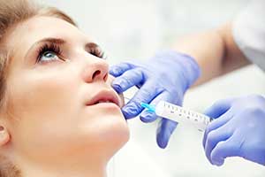 Woman receiving Juvederm Filler