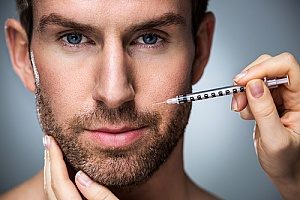 a man receiving Botox treatment for mouth and jaw issues
