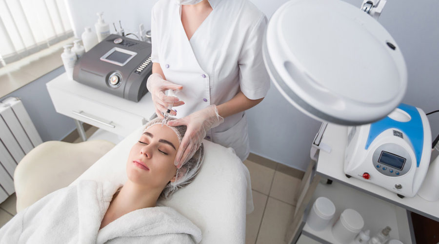 Botox being administered at a Northern Virginia medical spa by a licensed esthetician