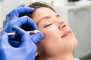 a woman receiving a Botox facial at a medical spa in Fairfax, VA
