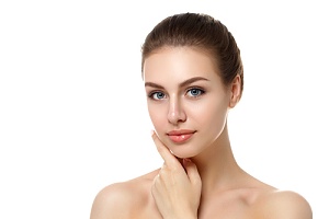 woman with nice skin after microneedling