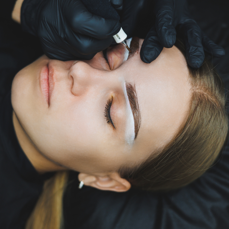 Ombre Powder Brow in progress